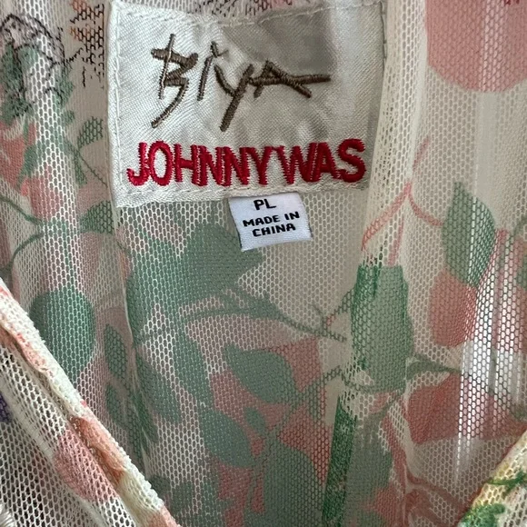 Johnny Was Vibrant Floral Midi Dress - Picture 6 of 7